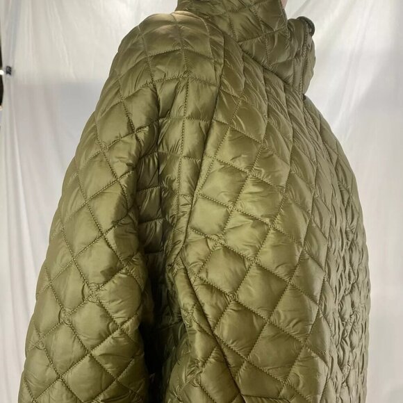 NEW ATHLETA Women's Whisper Quilted Nylon Jacket Size 2X Olive Green - Picture 2 of 10